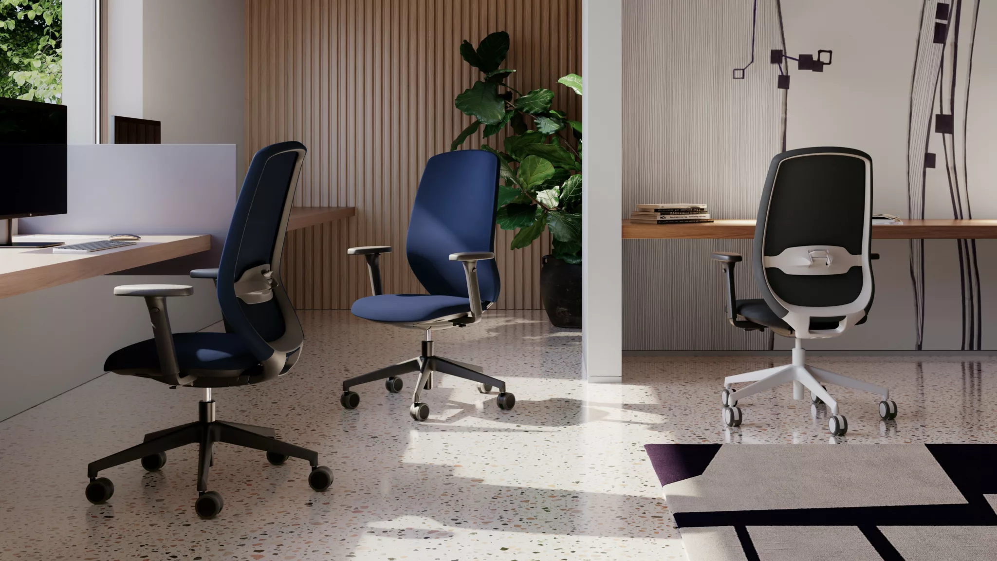 Poltrona da ufficio Kastel Key Bold in un ambiente di lavoro
